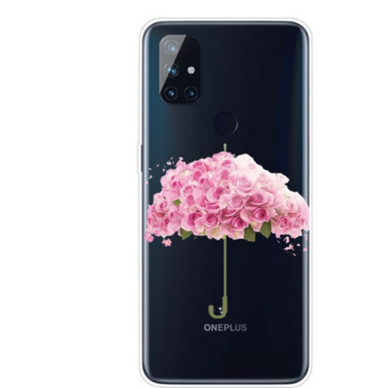 Capa De Celular Para OnePlus Nord N10 Guarda-chuva Em Rosas