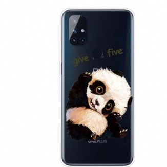 Capa De Celular Para OnePlus Nord N10 Panda Sem Costura Dá-me Cinco