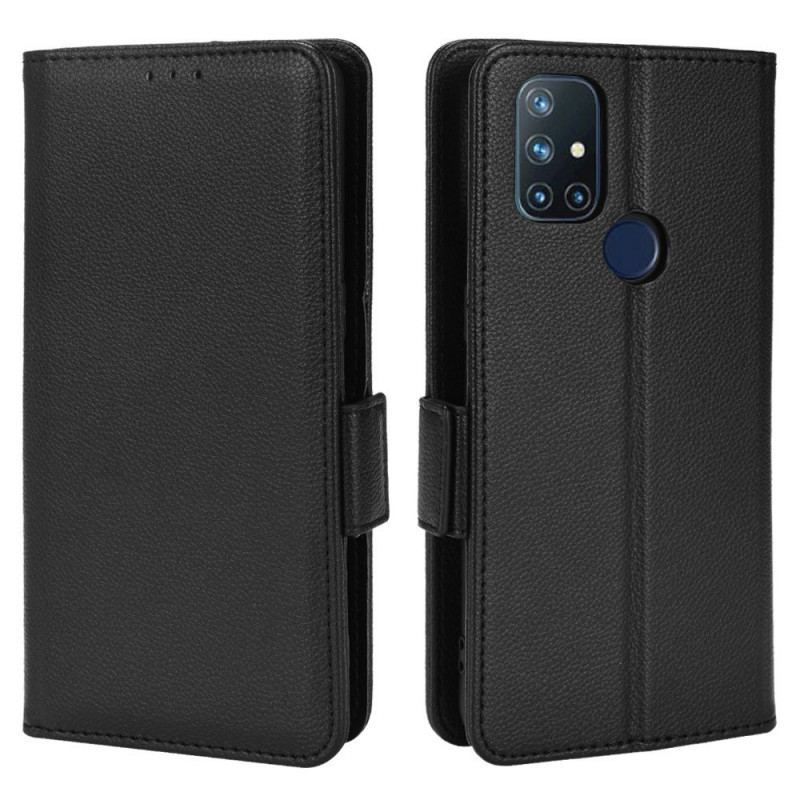 Capa De Couro Para OnePlus Nord N10 Flip Aba Dupla Novas Cores