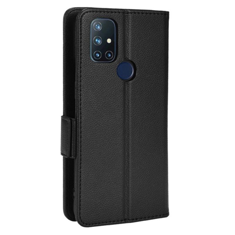 Capa De Couro Para OnePlus Nord N10 Flip Aba Dupla Novas Cores