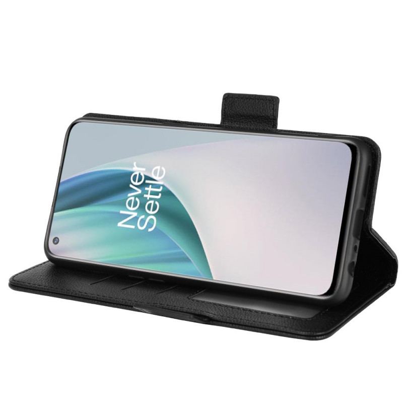 Capa De Couro Para OnePlus Nord N10 Flip Aba Dupla Novas Cores