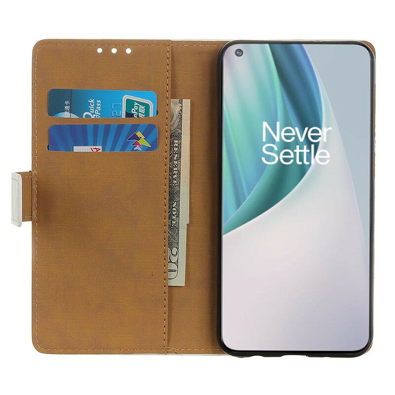 Capa Flip Para OnePlus Nord N10 Árvore Florida