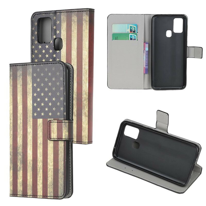 Capa Flip Para OnePlus Nord N10 Bandeira Americana