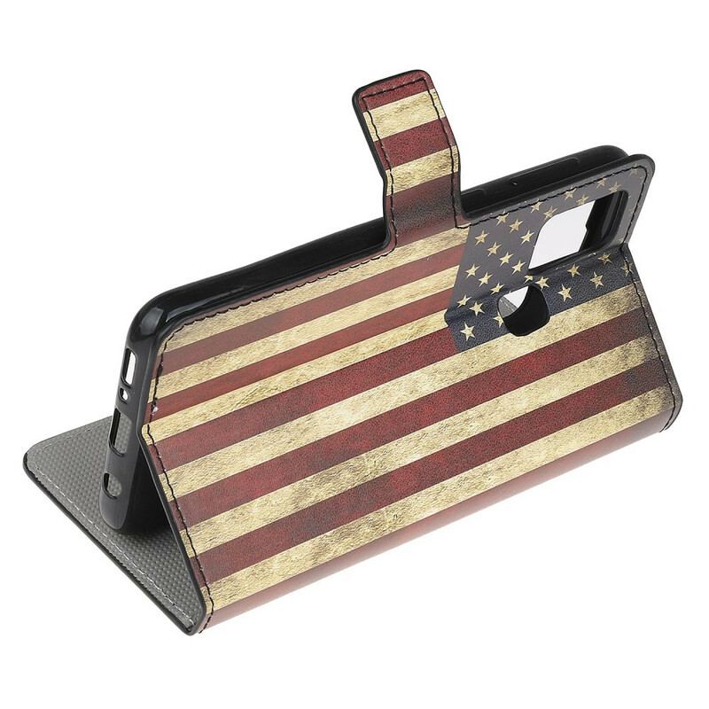 Capa Flip Para OnePlus Nord N10 Bandeira Americana