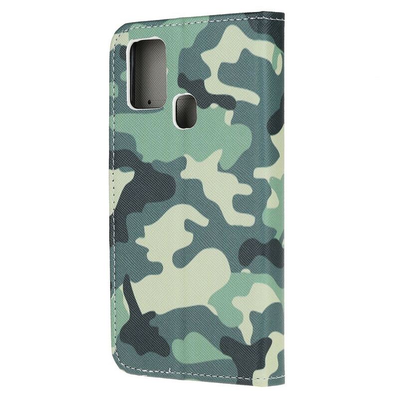 Capa Flip Para OnePlus Nord N10 Camuflagem Militar