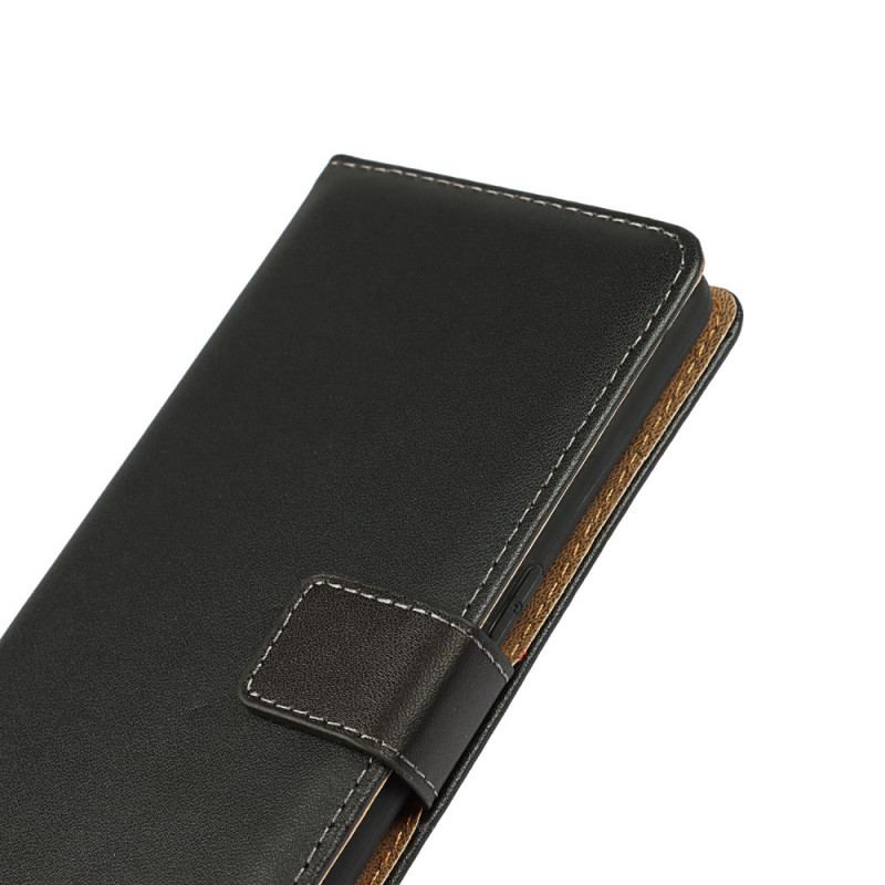 Capa Flip Para OnePlus Nord N10 Cor De Couro Genuíno