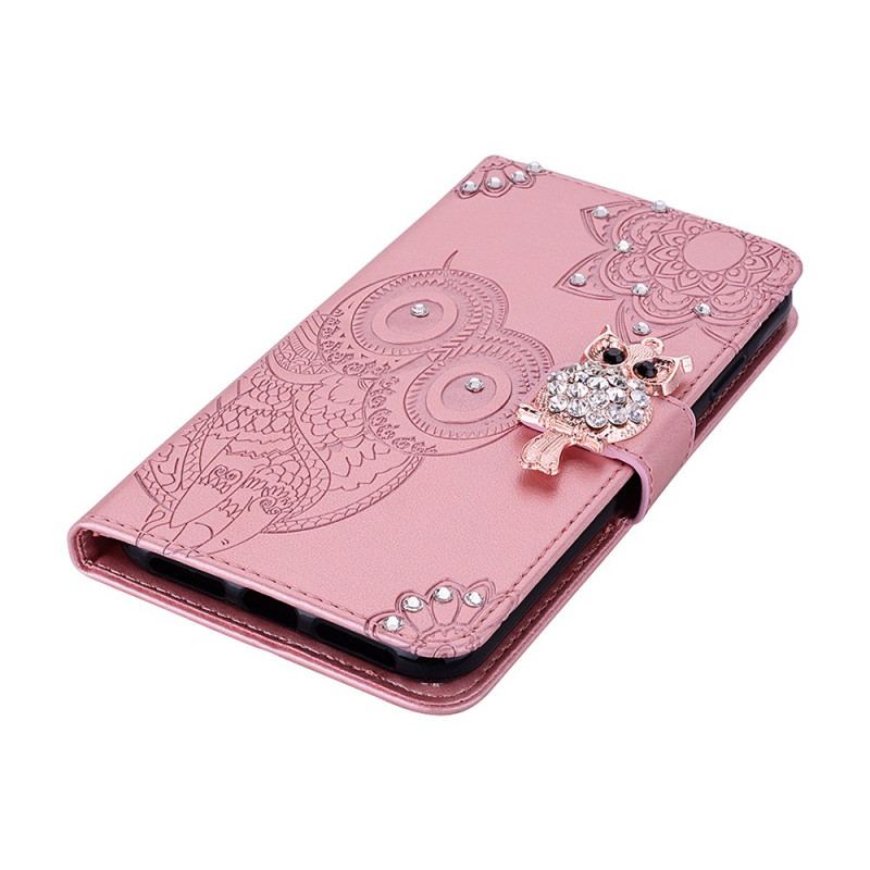 Capa Flip Para OnePlus Nord N10 Coruja Mandala E Charme