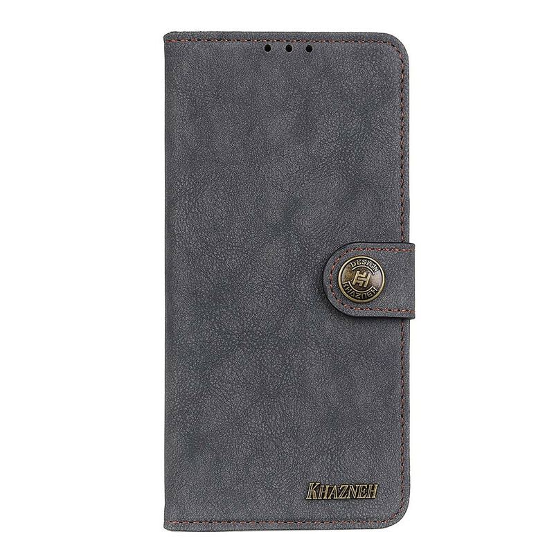 Capa Flip Para OnePlus Nord N10 Couro Dividido Retrô Khazneh