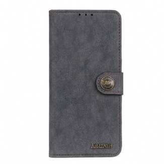 Capa Flip Para OnePlus Nord N10 Couro Dividido Retrô Khazneh