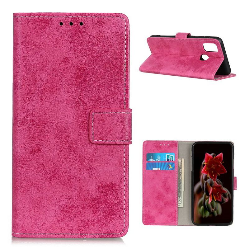 Capa Flip Para OnePlus Nord N10 Couro Falso Vintage