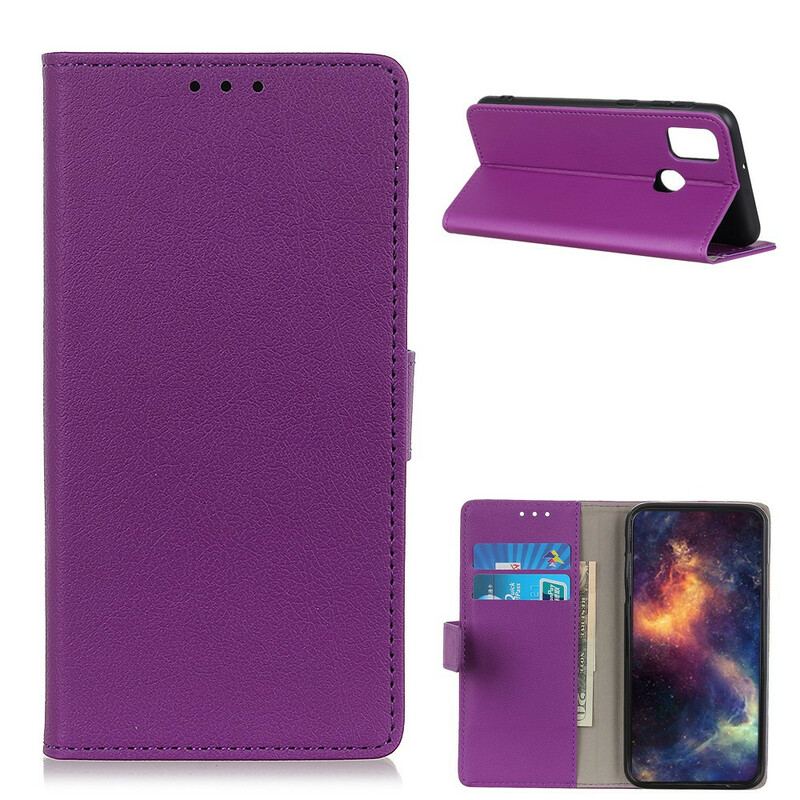 Capa Flip Para OnePlus Nord N10 Efeito Couro Clássico