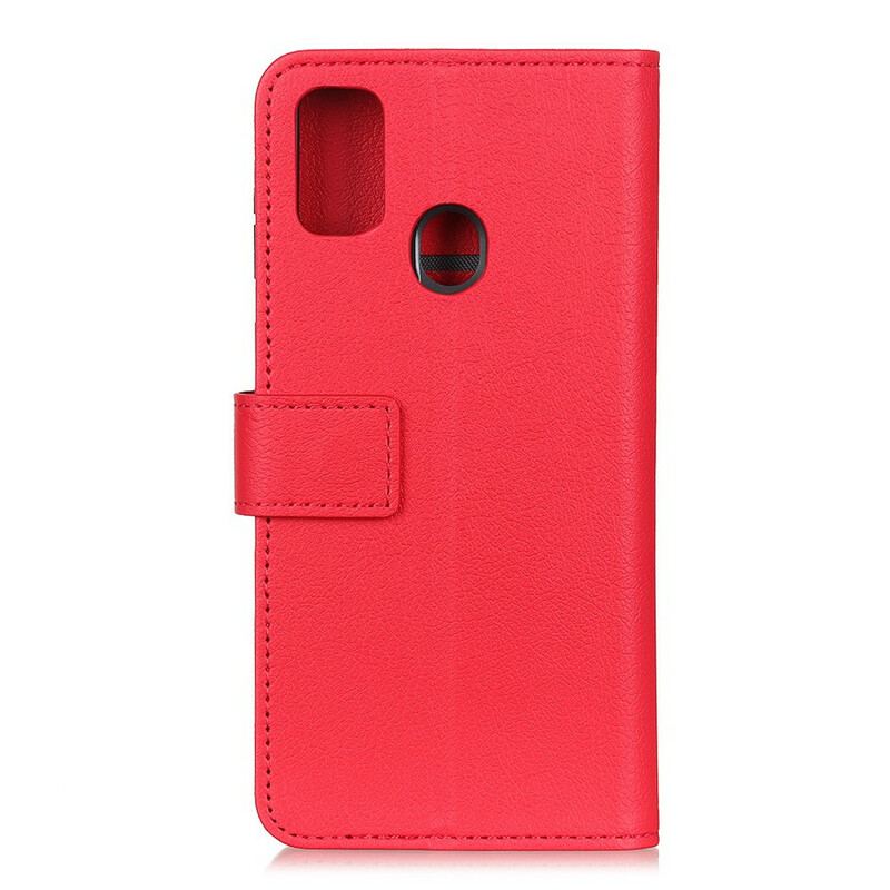 Capa Flip Para OnePlus Nord N10 Efeito Couro Clássico