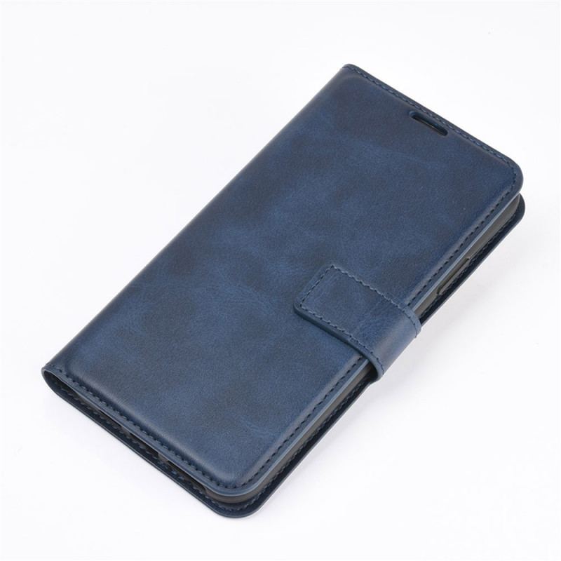 Capa Flip Para OnePlus Nord N10 Efeito De Couro Extremo Fino