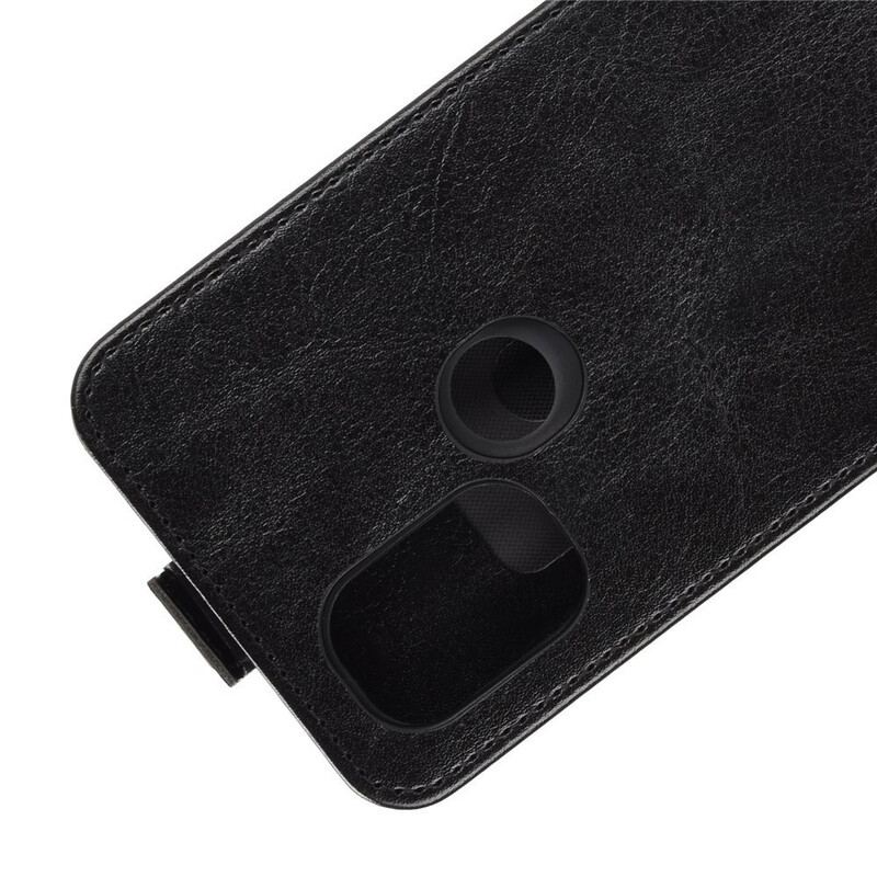 Capa Folio Para OnePlus Nord N10 Flip Efeito De Couro Com Aba Vertical