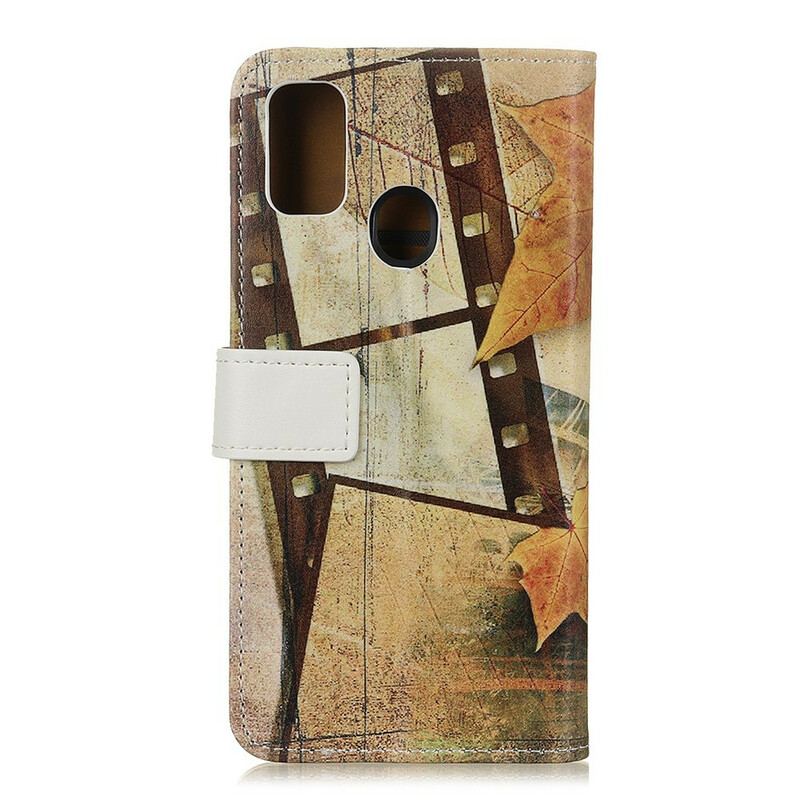 Capa Folio Para OnePlus Nord N10 Torre Eiffel No Outono