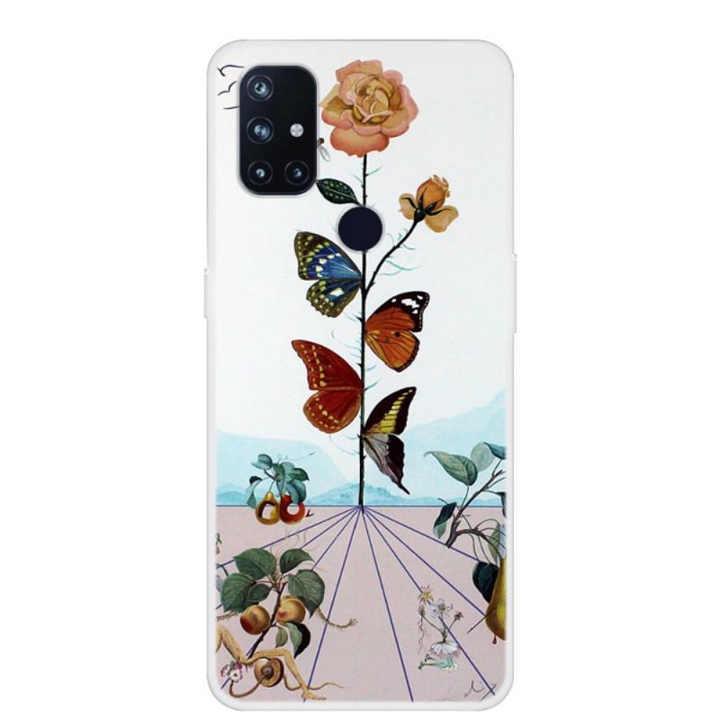 Capa Para OnePlus Nord N10 Borboletas Da Natureza