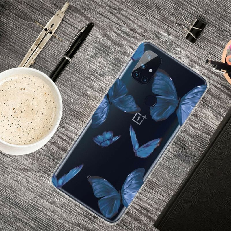 Capa Para OnePlus Nord N10 Borboletas Selvagens