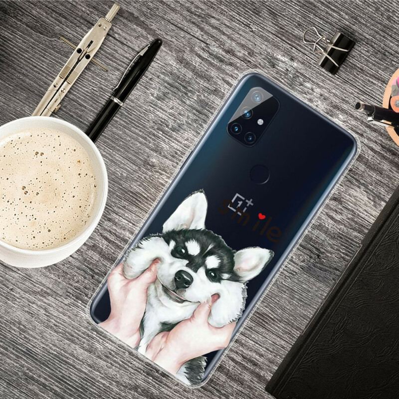 Capa Para OnePlus Nord N10 Cachorro Sorridente