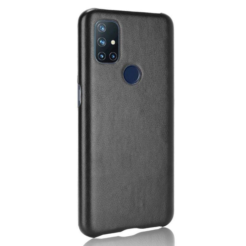 Capa Para OnePlus Nord N10 Efeito Couro De Desempenho Lichia