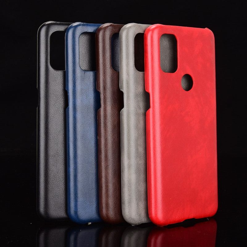 Capa Para OnePlus Nord N10 Efeito Couro De Desempenho Lichia