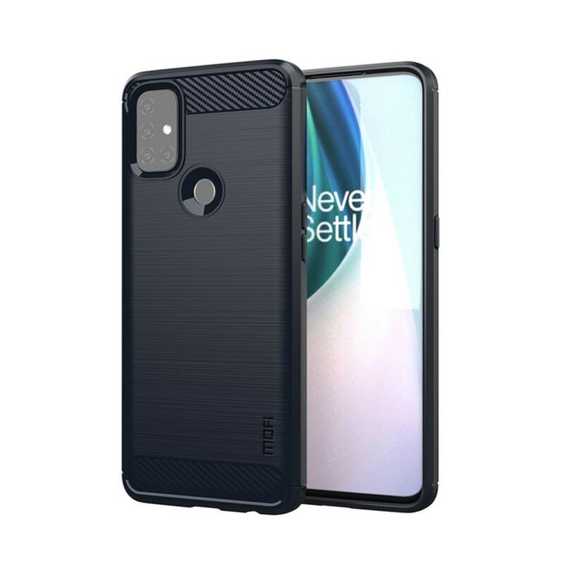 Capa Para OnePlus Nord N10 Fibra De Carbono Escovada Mofi