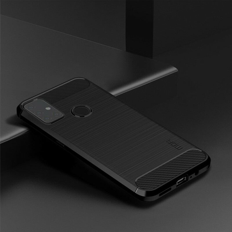 Capa Para OnePlus Nord N10 Fibra De Carbono Escovada Mofi