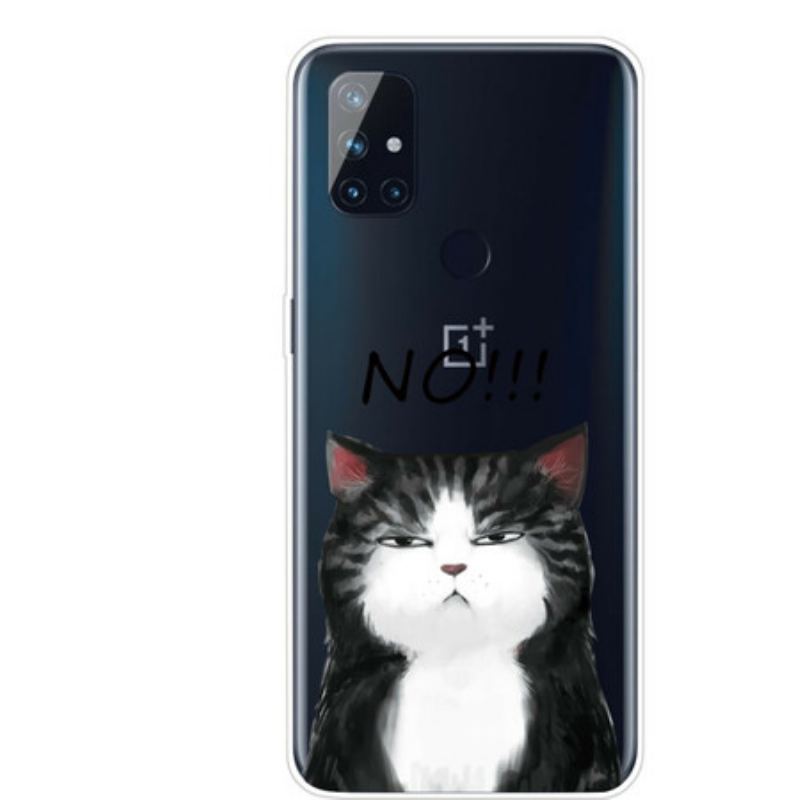 Capa Para OnePlus Nord N10 O Gato Que Diz Não