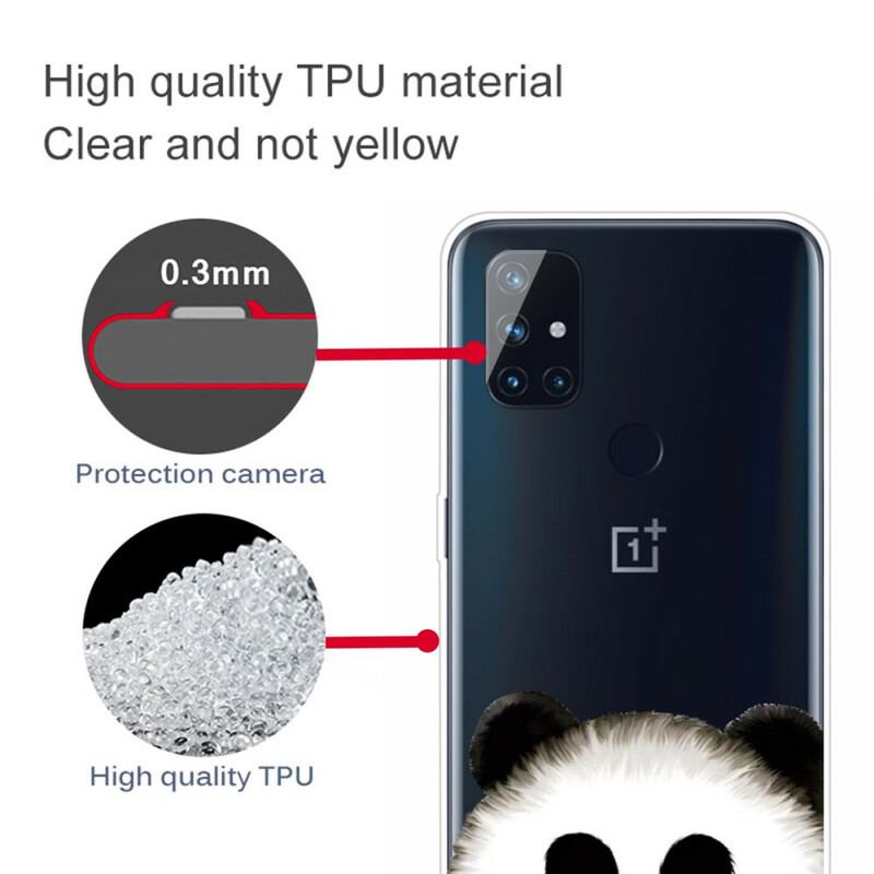 Capa Para OnePlus Nord N10 Panda Sem Costura