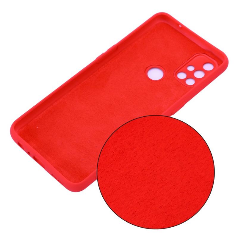 Capa Para OnePlus Nord N10 Silicone Líquido Com Cordão