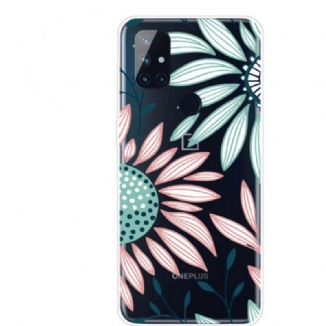 Capa Para OnePlus Nord N10 Uma Flor Transparente