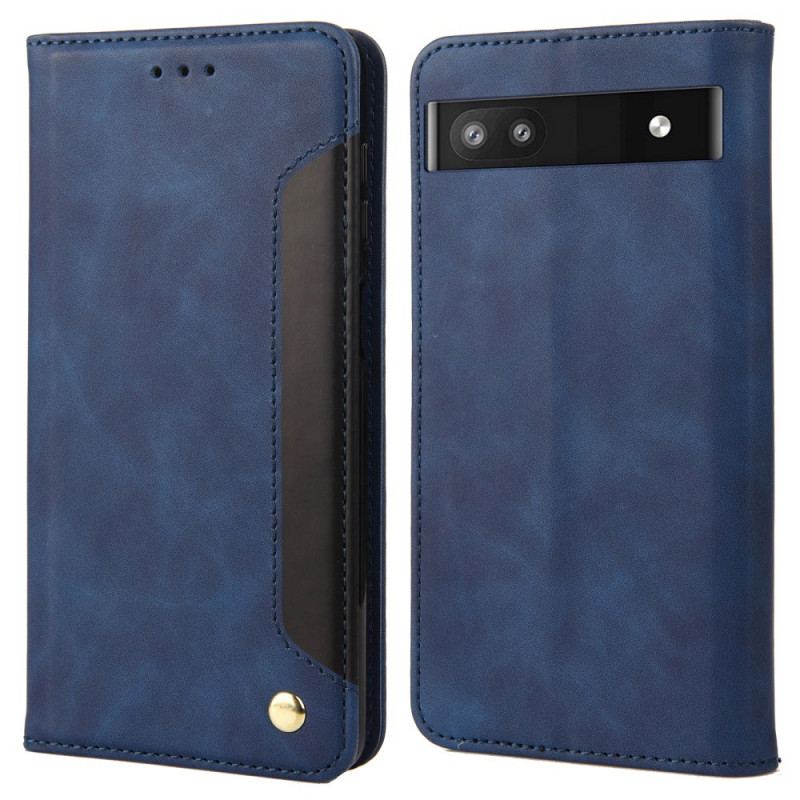 Capa De Celular Para Google Pixel 6A Flip Assinatura De Dois Tons