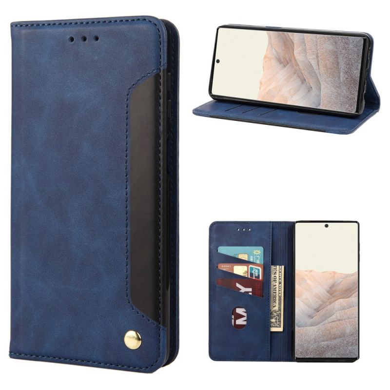 Capa De Celular Para Google Pixel 6A Flip Assinatura De Dois Tons