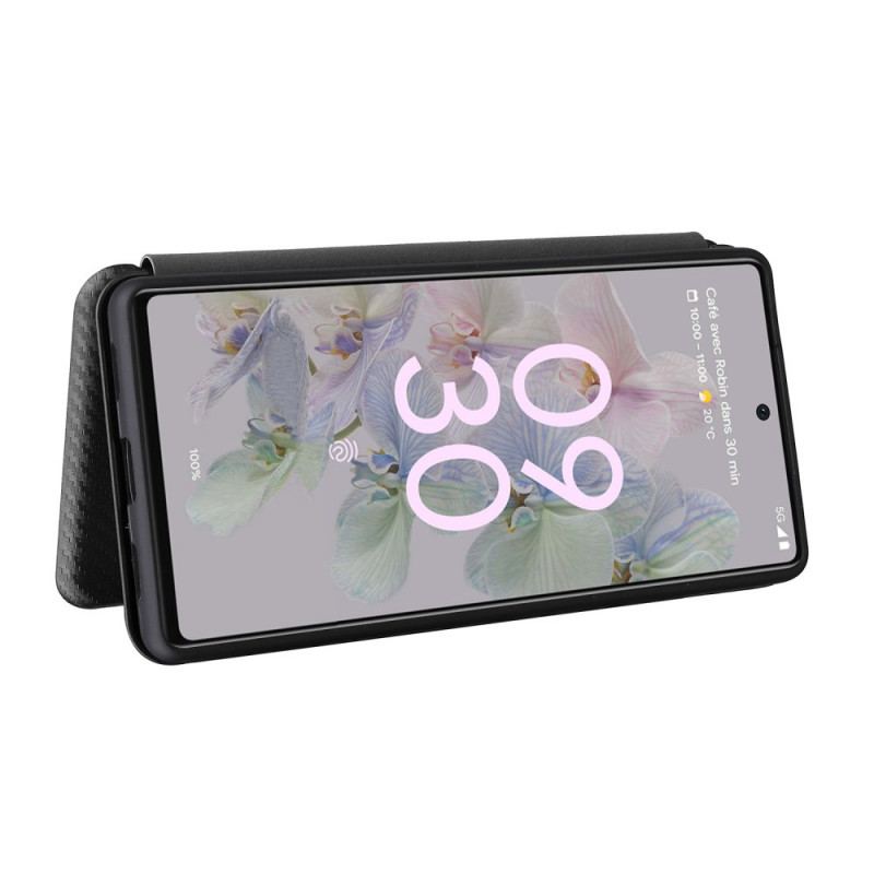 Capa De Celular Para Google Pixel 6A Flip Silicone De Carbono Colorido