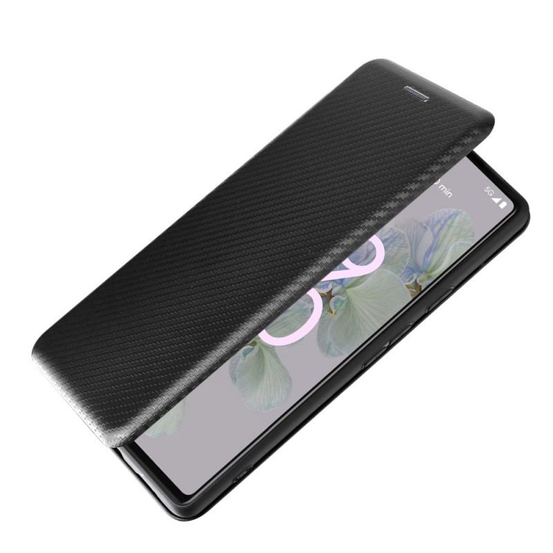 Capa De Celular Para Google Pixel 6A Flip Silicone De Carbono Colorido