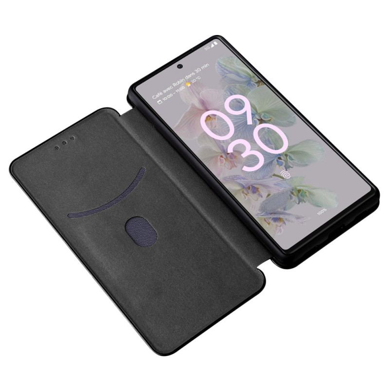 Capa De Celular Para Google Pixel 6A Flip Silicone De Carbono Colorido