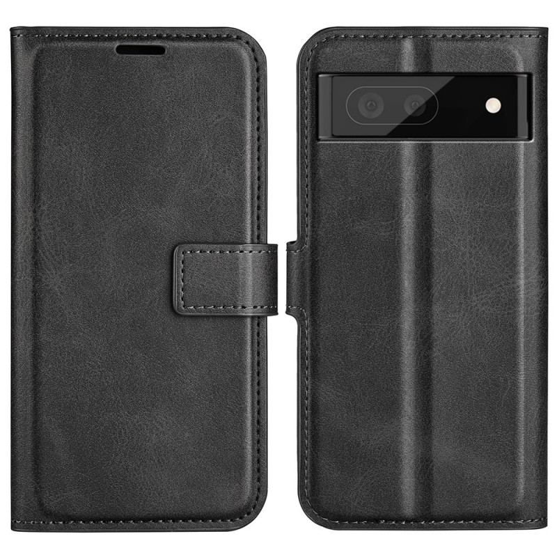 Capa De Couro Para Google Pixel 6A Estilo De Couro Fino