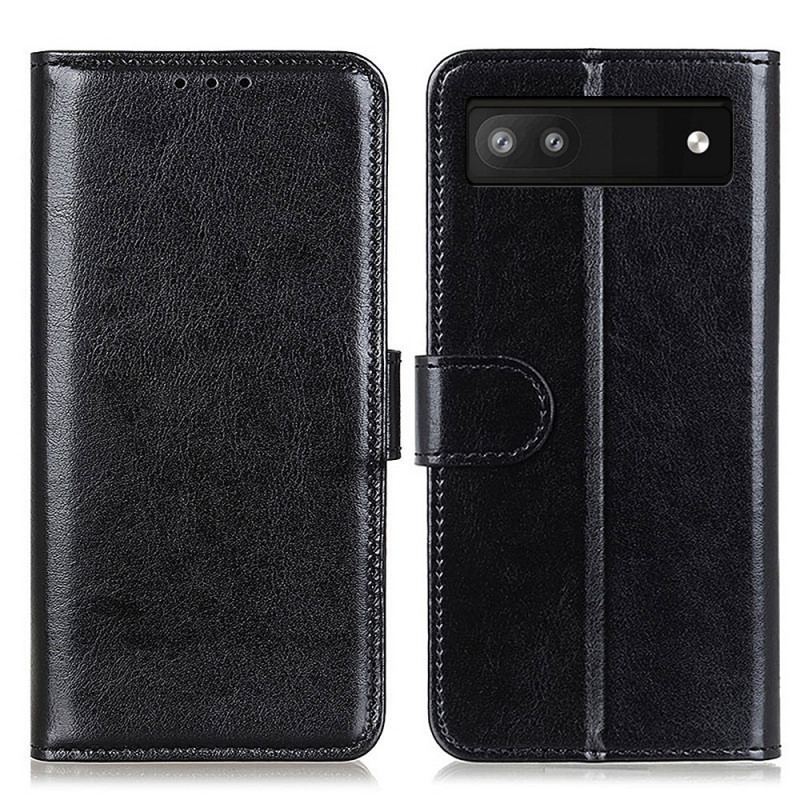 Capa De Couro Para Google Pixel 6A Refinamento De Couro Sintético