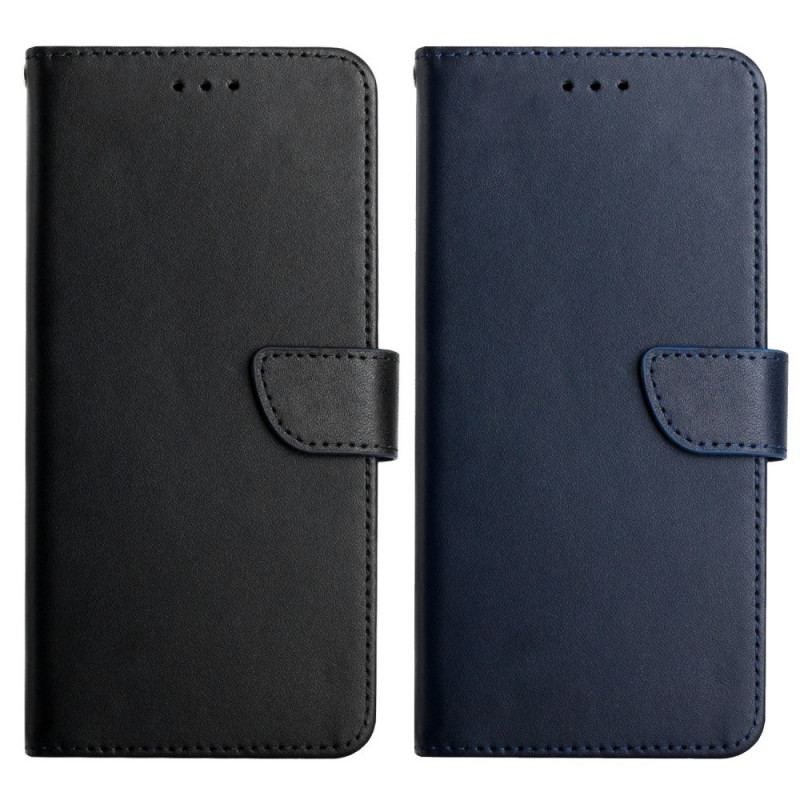 Capa Flip Para Google Pixel 6A Couro Napa Genuíno