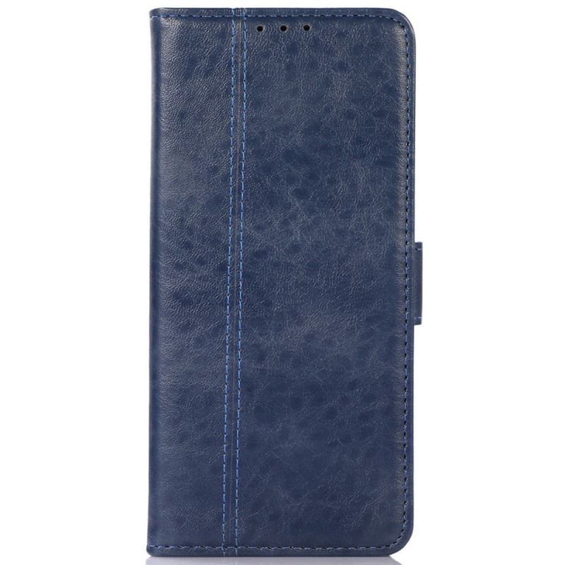 Capa Flip Para Google Pixel 6A Couro Sintético Discreto