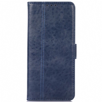 Capa Flip Para Google Pixel 6A Couro Sintético Discreto