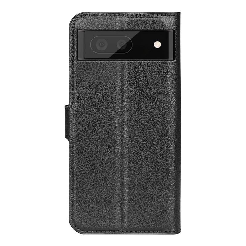 Capa Flip Para Google Pixel 6A Estilo Clássico De Couro