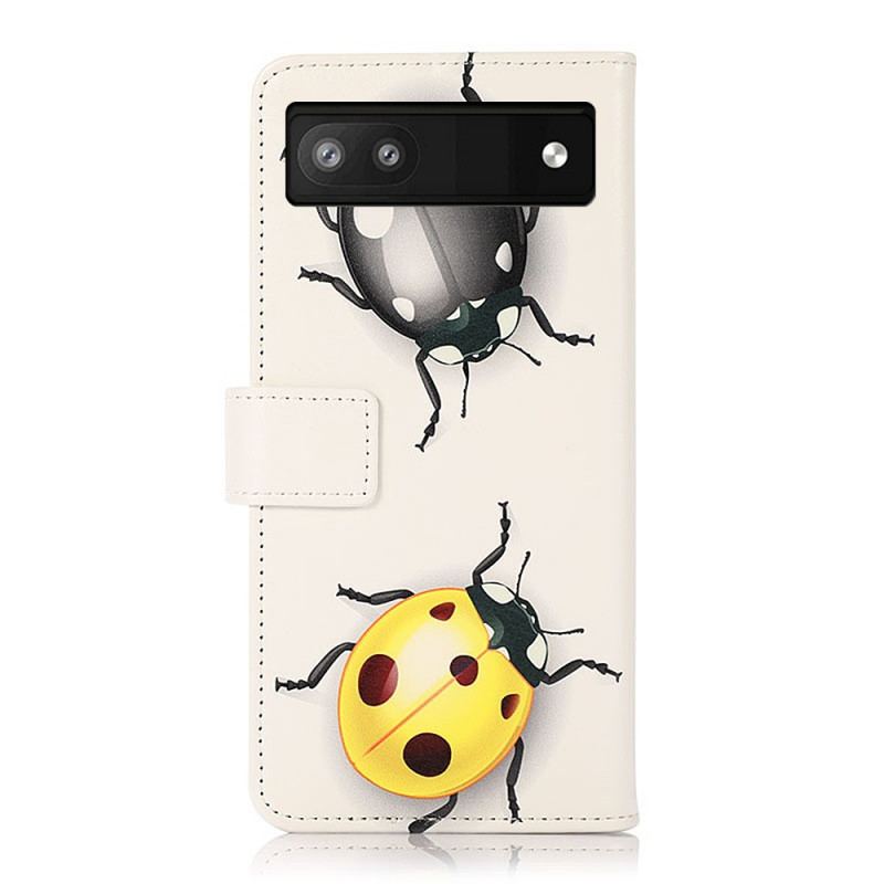 Capa Flip Para Google Pixel 6A Joaninhas