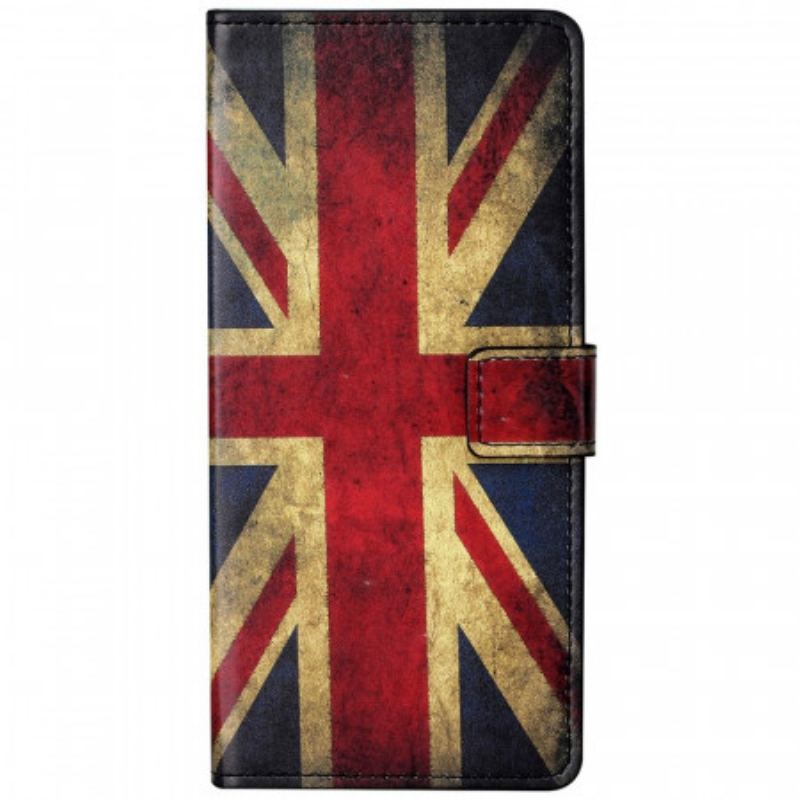 Capa Folio Para Google Pixel 6A Bandeira Inglesa