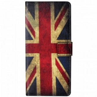 Capa Folio Para Google Pixel 6A Bandeira Inglesa