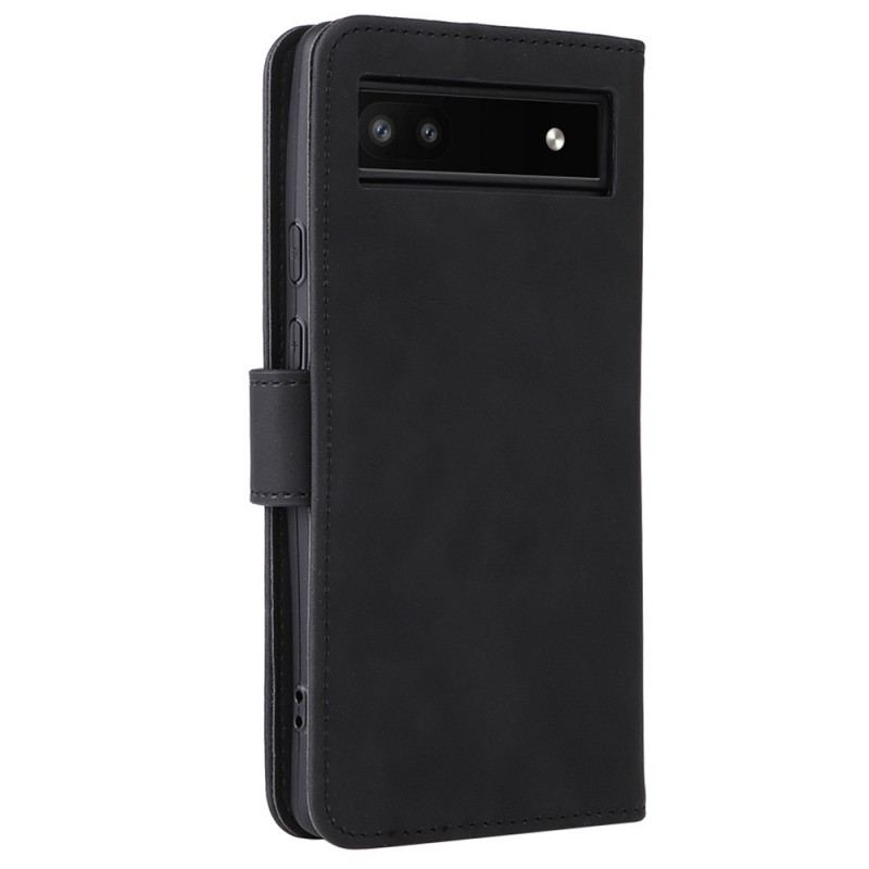 Capa Folio Para Google Pixel 6A De Cordão Strappy Skin-touch