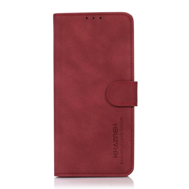 Capa Folio Para Google Pixel 6A Khazneh Moda Efeito Couro