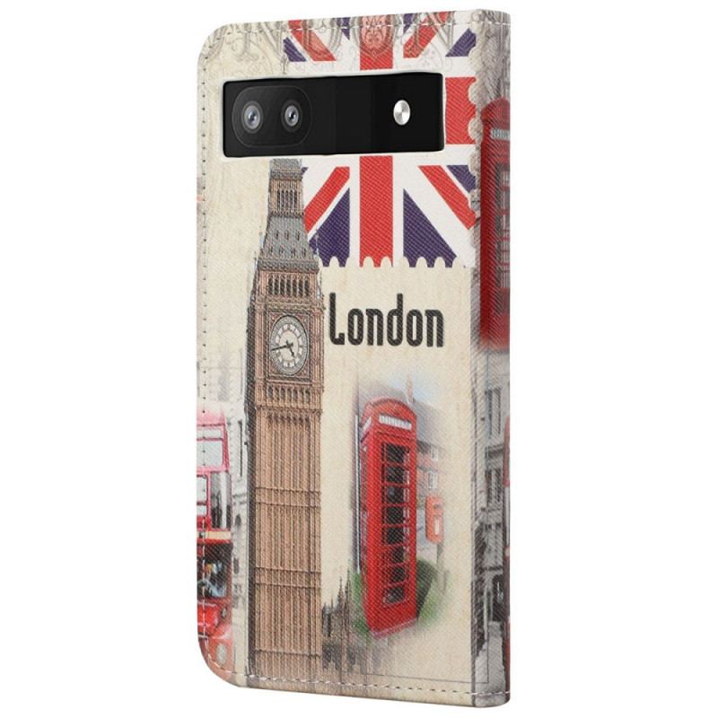 Capa Folio Para Google Pixel 6A Londres