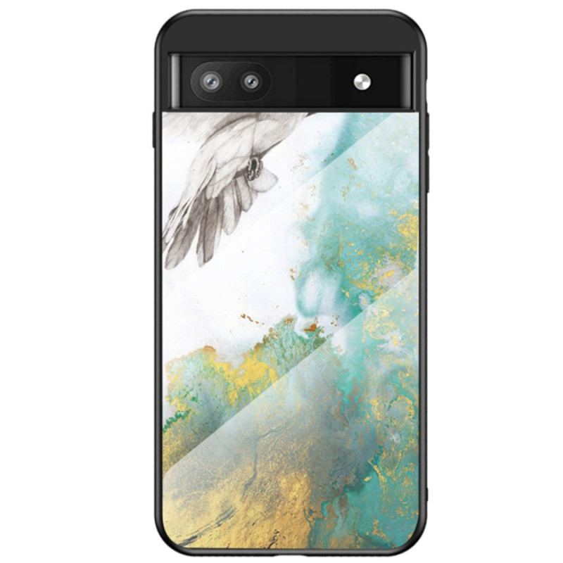 Capa Para Google Pixel 6A Vidro Temperado De Mármore