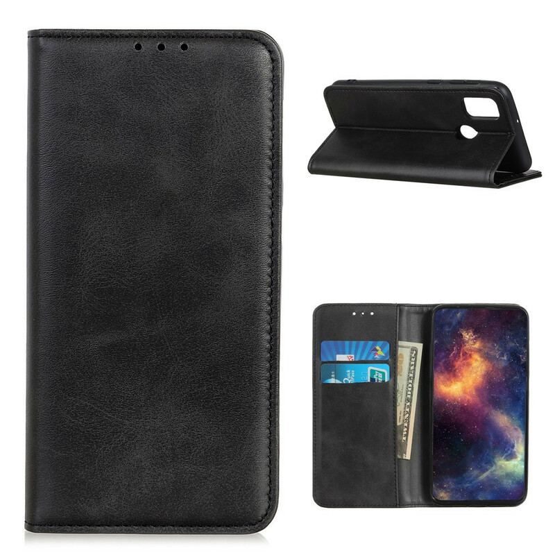 Capa De Celular Para OnePlus Nord N100 Flip Couro Rachado