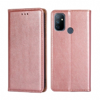 Capa De Celular Para OnePlus Nord N100 Flip Estilo De Couro Fino